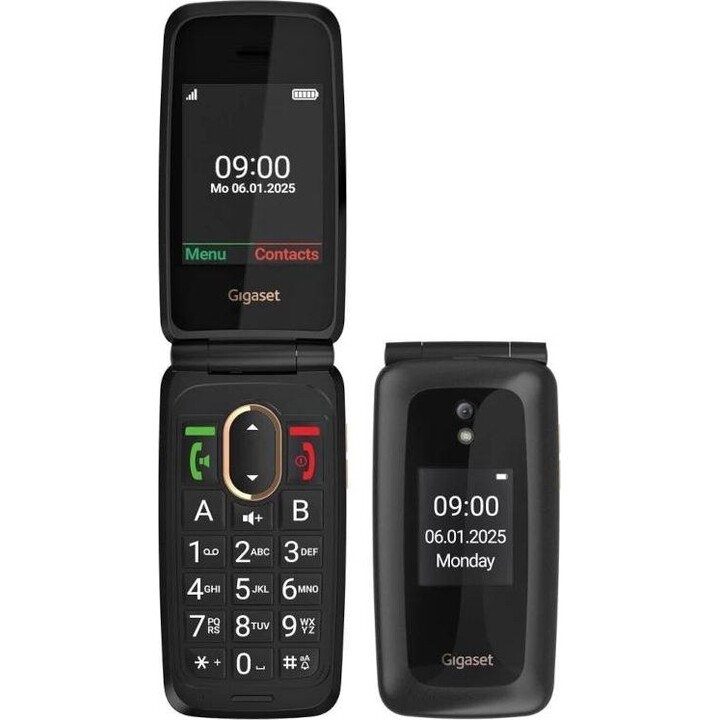 Gigaset Móvil Senior GL795 4G 2.31" Negro + Base
