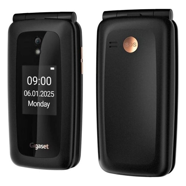Gigaset Senior GL795 4G Mobile Phone, 2.31", Black + Base Unit