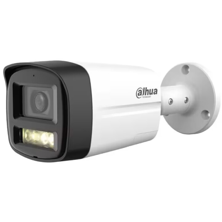 Dahua Hac-Hfw1200tlm-Il-T-0280b, telecamera tubolare HDCVI 4-in-1, 2 m, 1080p, doppia illuminazione LED 40 m/IR 40 m, obiettivo 