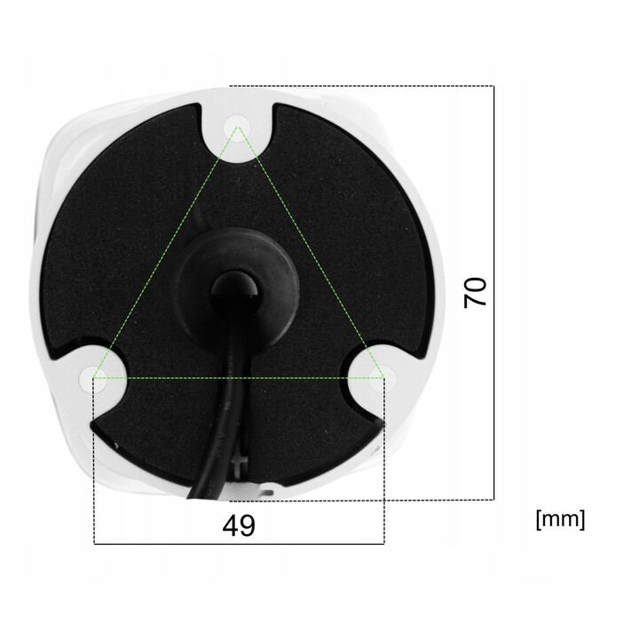 Dahua Hac-Hfw1200tlm-Il-T-0280b, cámara tubular HDCVI 4 en 1 de 2 m, 1080p, iluminación dual LED 40 m/IR 40 m, 2,8 mm, IP67, mic