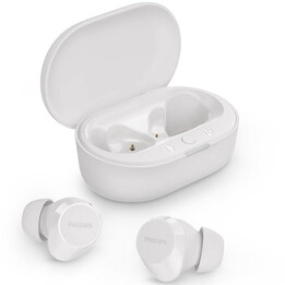 Cuffie Bluetooth Philips TAT1209 con custodia di ricarica / Autonomia 6 ore / Bianco