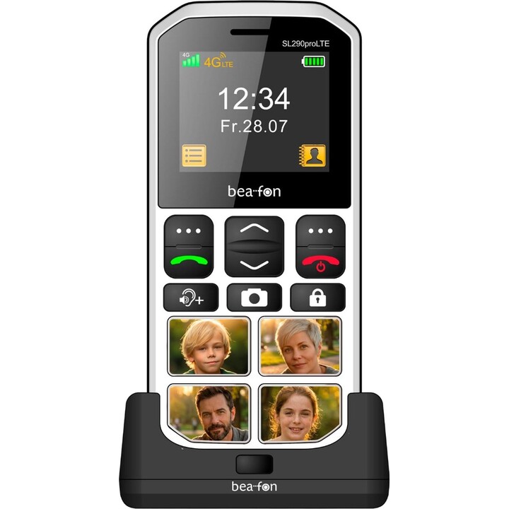 Beafon Sl290pro LTE (4G) Branco e Preto / Telemóvel de 2"