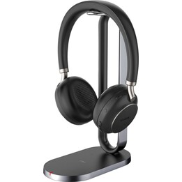 YEALINK BH76 Plus kabelloses UC-Headset mit Ladestation, Schwarz
