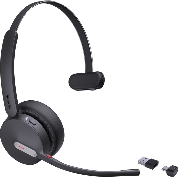 Yealink BH70 Mono Teams USB-C/A - Auscultadores mono com diadema, Bluetooth, com microfone boom com cancelamento de ruído