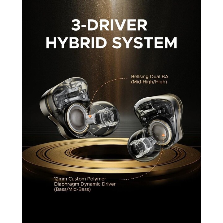 SoundPEATS H3 TWS Titanium Black - Bluetooth headphones