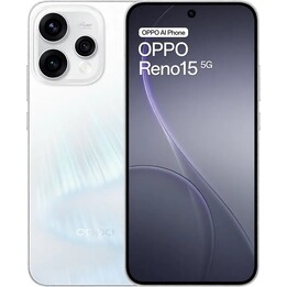 Smartphone Oppo Reno15 5G, 8 Go 512 Go, 6,59 AMOLED, 6 500 mAh, blanc aurore