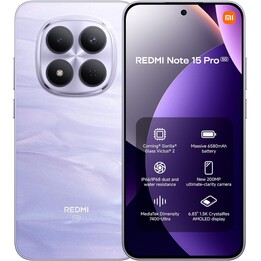 Smartphone Xiaomi Redmi Note 15 Pro 5G, 8 GB 256 GB, 6,83 AMOLED, 6580 mAh, Lila