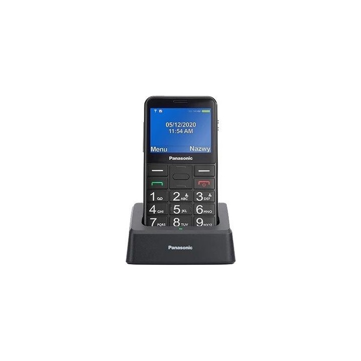 Cellulare per anziani - Schermo da 2,3 pollici GSM con tasto SOS - Colore nero, Km0