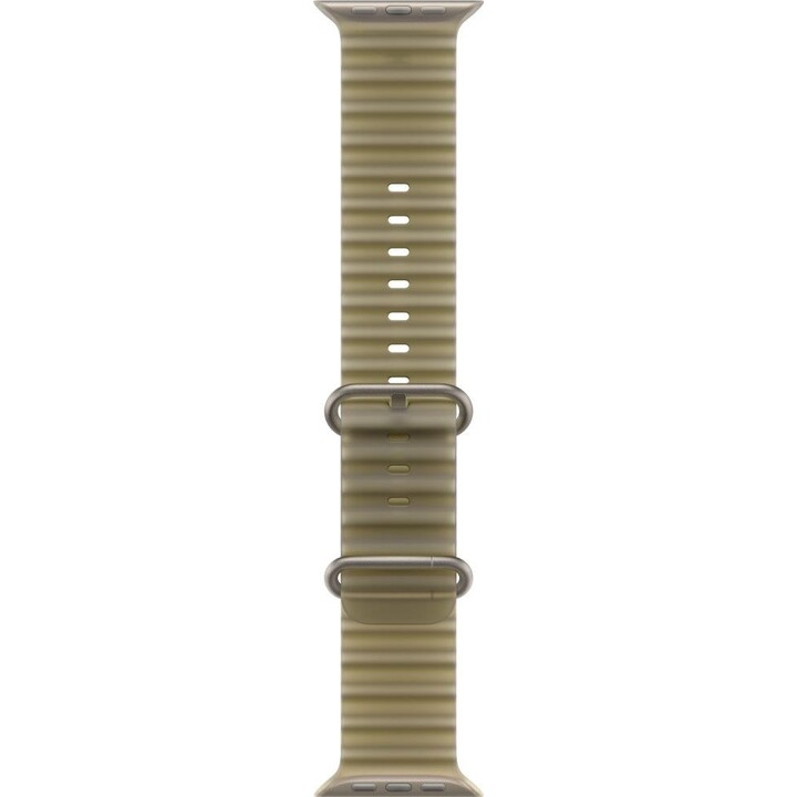 Cinturino "Kelp Ocean" traslucido da 49 mm - Finitura in titanio naturale