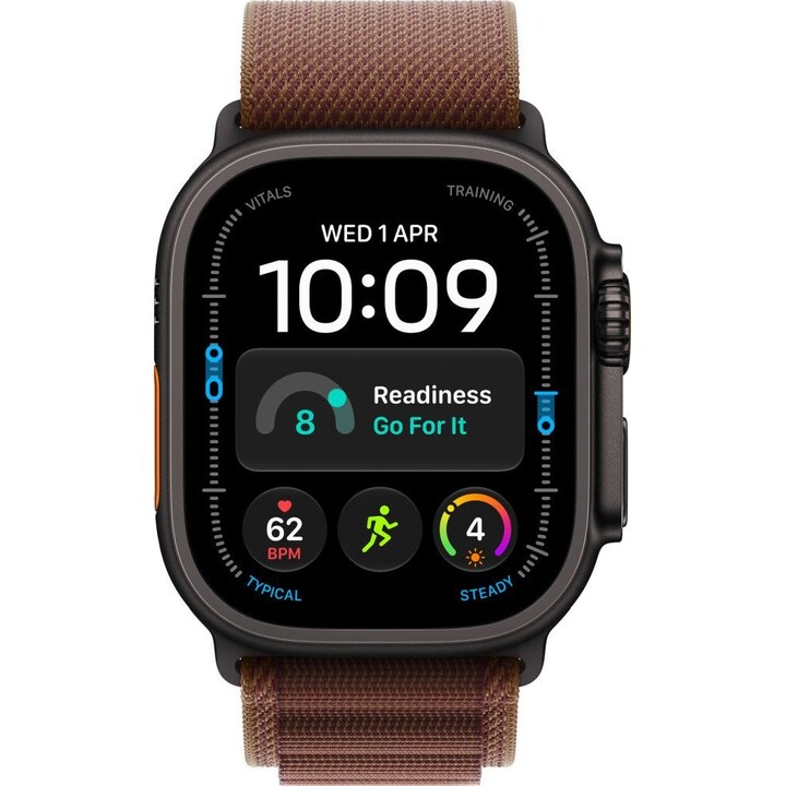 Alpine Loop em cor de Borgonha, 49 mm – Tamanho Médio – Acabamento em titânio preto