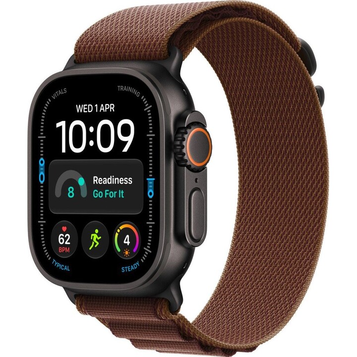 Alpine Loop em cor de Borgonha, 49 mm – Tamanho Médio – Acabamento em titânio preto