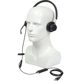 Plusonic X140 Wired Binaural Headset***USED – B-grade***