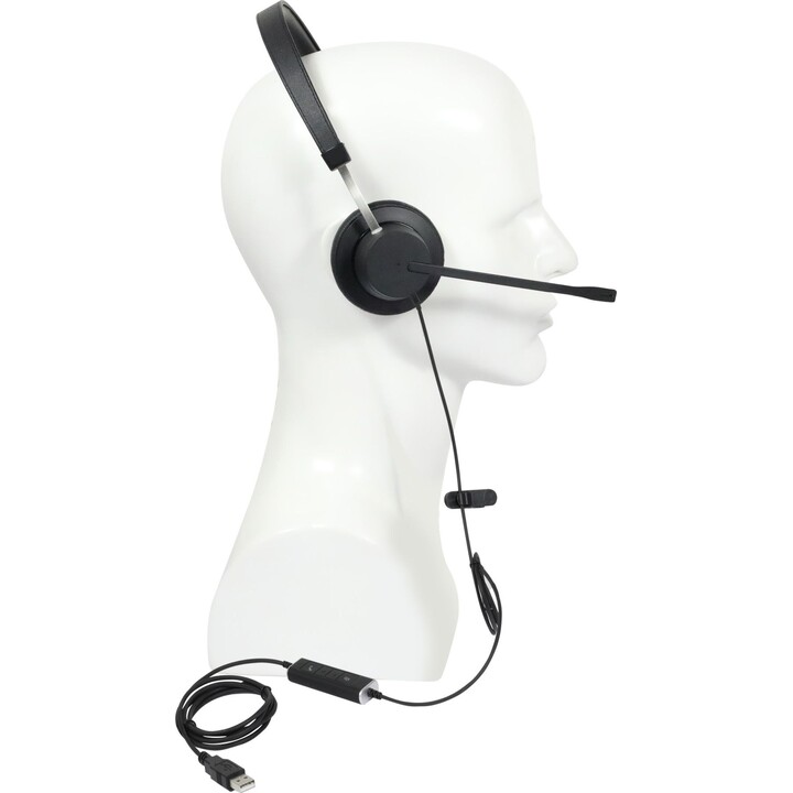 Plusonic wired Headset X140 binaural***USED-B-Ware***