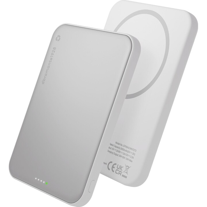 dbramante1928 rechargePowerBank5KWLSlimQi225wWHT