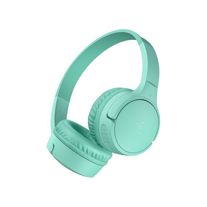 Belkin Soundform Mini BT On-Ear Children’s Headphones, USB-C, mint, AUD002hqMNV3
