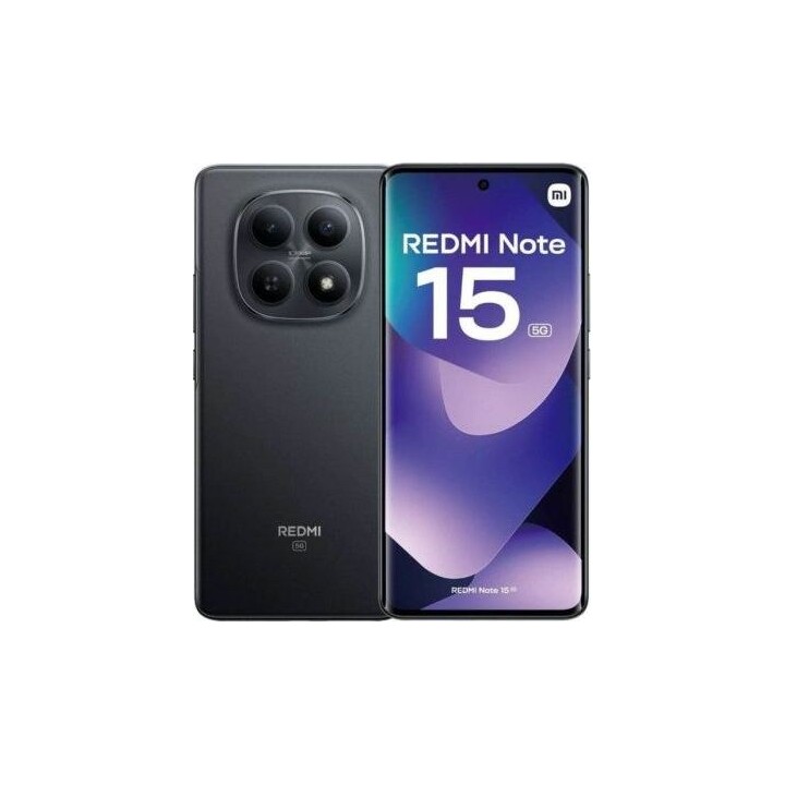 Smartphone XIAOMI Redmi Note 15 – 5G · NFC · Snapdragon 6 Gen 3 · 6,77 FHD+ · 12 GB · 512 GB · Android · Schwarz