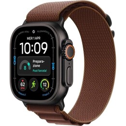 Apple Watch Ultra 4 con GPS y conexión móvil, 49 mm, titanio negro + correa Alpine Loop S en color burdeos