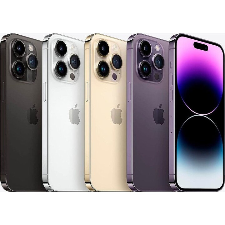 Apple iPhone 14 Pro Max 5G reconditionné, noir / 6 + 256 Go / 6,7 pouces AMOLED 120 Hz Full HD+