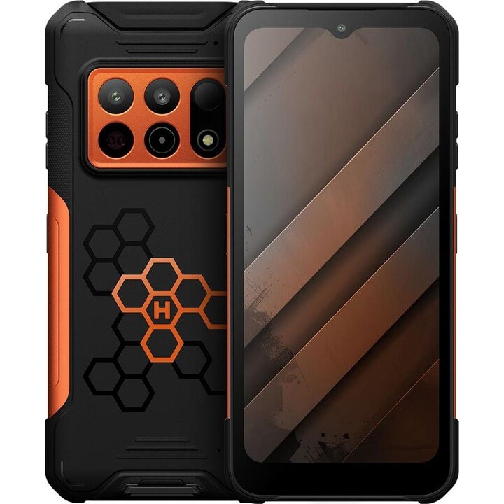 Robustes Handy „Hammer Construction 3“ 5G 12 – 256 GB schwarz – orange