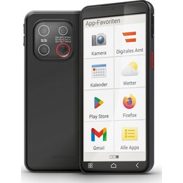 Emporia emporiaSMART.6lite 13,8 cm (5.45") Android 13 4G USB tipo-C 6 GB 128 GB 3600 mAh Nero, Argento