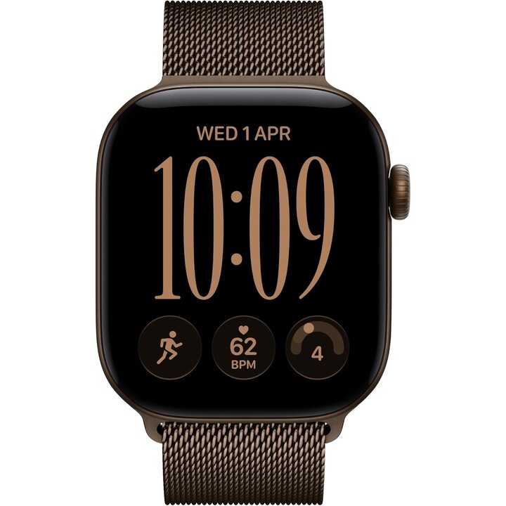 Apple Watch Series 12 GPS Cellular 42mm carcasa de aluminio en bronce oscuro y correa milanesa en bronce oscuro